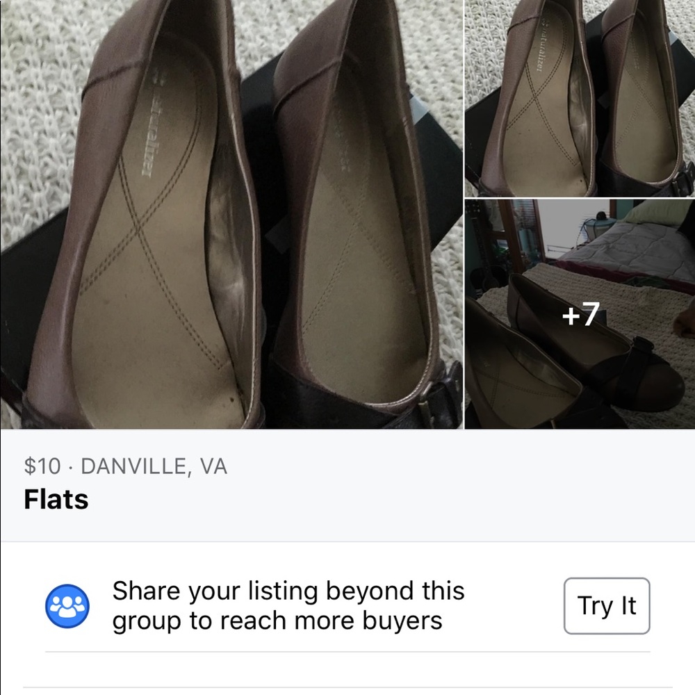 Tan Flats never worn